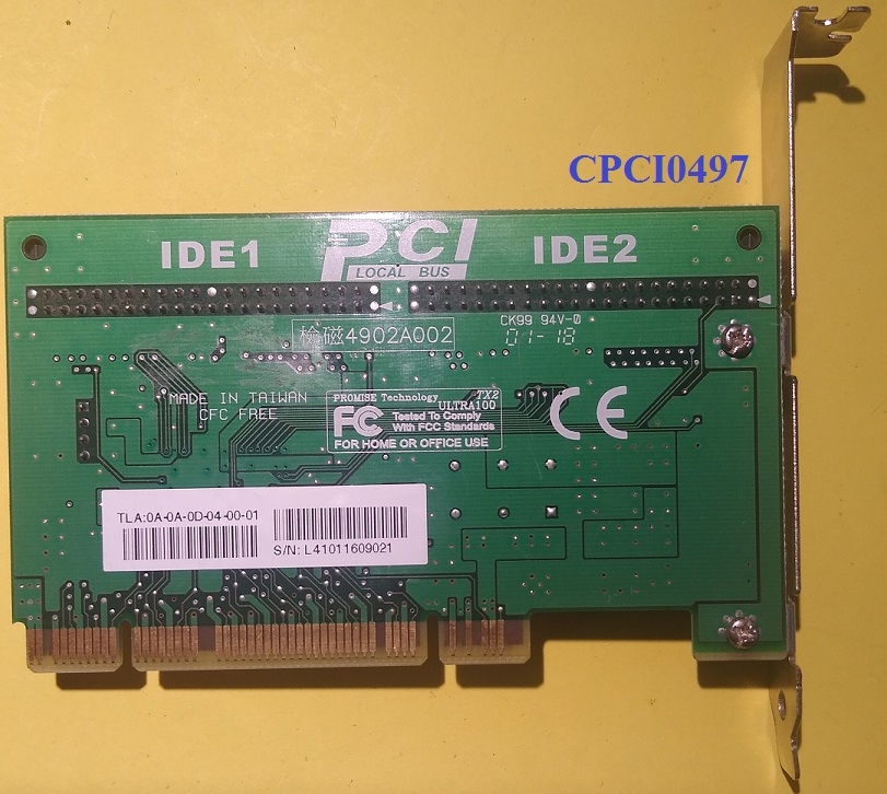 Promise Technology Ultra 100 TX2 - Dual Port Ultra ATA 100 PCI Hard Drive  RAID Controller | A1 Used Computer Systems – Computer Parts, Repair Services