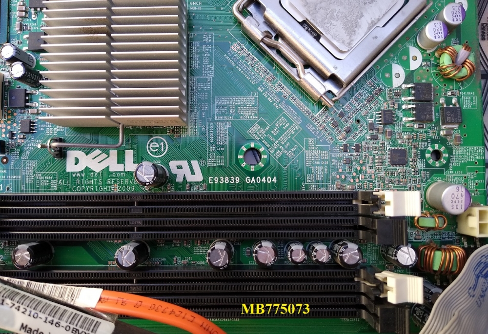 Dell Optiplex 780 SFF Mainboard with Intel E7500 Core 2 Duo 2.93