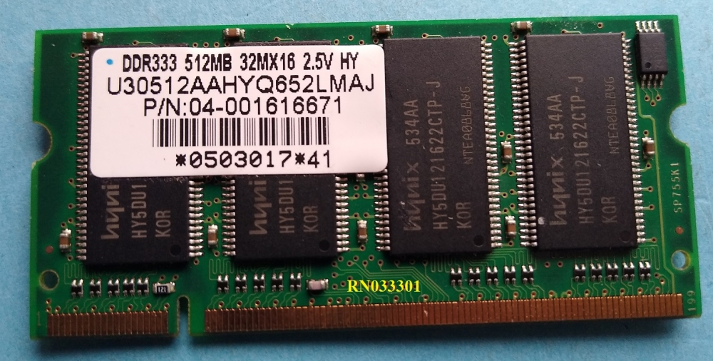Buy used computer Memory - Notebook - DDR PC2700 333MHz online